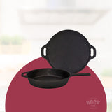 ROCK TAWA COMBO OFFER - 12 INCH DOSA TAWA + 10.5 INCH PAN/2 LITRES