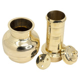 ROCK TAWA BRASS PUTTU MAKER WITH STEAMER KUDAM COOKER