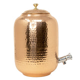 ROCK TAWA COPPER HAMMERED WATER POT - 5 LTRS
