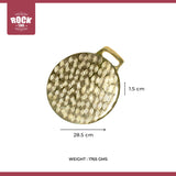 ROCK TAWA BRASS DOSA TAWA/TAWA FOR ROTI, 11.2 INCHES WITH HANDLE