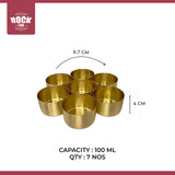 Rock Tawa Bronze Spice Box with Flower on Top (100 ML)