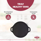 ROCK TAWA DOSA TAWA 10.5 IN PRE-SEASONED CAST IRON SKILLET