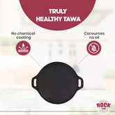 ROCK TAWA DOSA 9 INCH PRE-SEASONED CAST IRON SKILLET