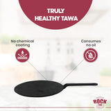 ROCK TAWA 9.5 INCH CAST IRON DOSA/ROTTI TAWA WITH HANDLE