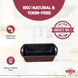 ROCK TAWA PRE-SEASONED CAST IRON COOKWARE RECTANGULAR BREAD LOAF CAKE MOULD PAN