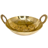 ROCK TAWA BRONZE KADHAI 8 INCHES 1250 ML CAPACITY (GOLD COLOR)