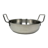 ROCK TAWA SS INDUCTION KADHAI WITH GLASS LID, 20 CM / 1.75 LTRS