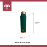 ROCK TAWA COPPER WATER BOTTLE WITH SILK FINISH (COLOUR DIFFERS)