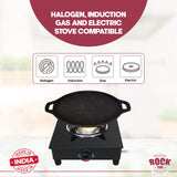 ROCK TAWA MACHINED DOSA TAWA 11 INCH PRE-SEASONED CAST IRON SKILLET