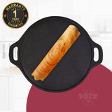 ROCK TAWA MACHINED DOSA TAWA 11 INCH PRE-SEASONED CAST IRON SKILLET