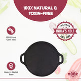 ROCK TAWA MACHINED DOSA TAWA 11 INCH PRE-SEASONED CAST IRON SKILLET