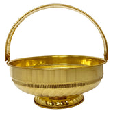 ROCK TAWA BRASS FLOWER URLI BOWL 9.4 INCHES 2500 ML