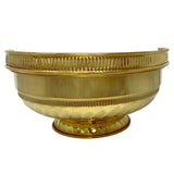 ROCK TAWA BRASS FLOWER URLI BOWL 9.4 INCHES 2500 ML