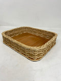 ROCK TAWA WOODEN BASKET RECTANGULAR DECOR BASKET