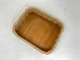 ROCK TAWA WOODEN BASKET RECTANGULAR DECOR BASKET
