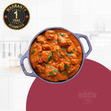 ROCK TAWA 7.5 INCH/1.5LITRE KADHAI (PRE-SEASONED CAST IRON) KADHAI