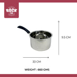 ROCK TAWA SS SAUCEPAN WITH HANDLE- CAPACITY 1.25 LITRE