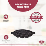 ROCK TAWA 13 CAVITIES PANIYARAKKAL/KUZHI PANIYARAM/APPAM PATRA/PADDU TAWA (PRE-SEASONED CAST IRON)