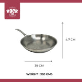 ROCK TAWA SS FRYPAN 9 INCH,1.5LTR, 3-LAYER BODY,TOXIN-FREE