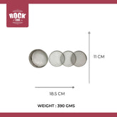 ROCK TAWA SS 4 IN 1 INTERCHANGEABLE SIEVE SET OF 4, FLOUR CHAIN