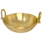 ROCK TAWA BRONZE KADHAI 10 INCH 2000 ML CAPACITY (GOLD COLOR)