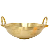 ROCK TAWA BRONZE KADHAI 10 INCH 2000 ML CAPACITY (GOLD COLOR)