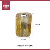 ROCK TAWA WOODEN CHOPPER BOARD CHOPPING BOARD 35 CMS