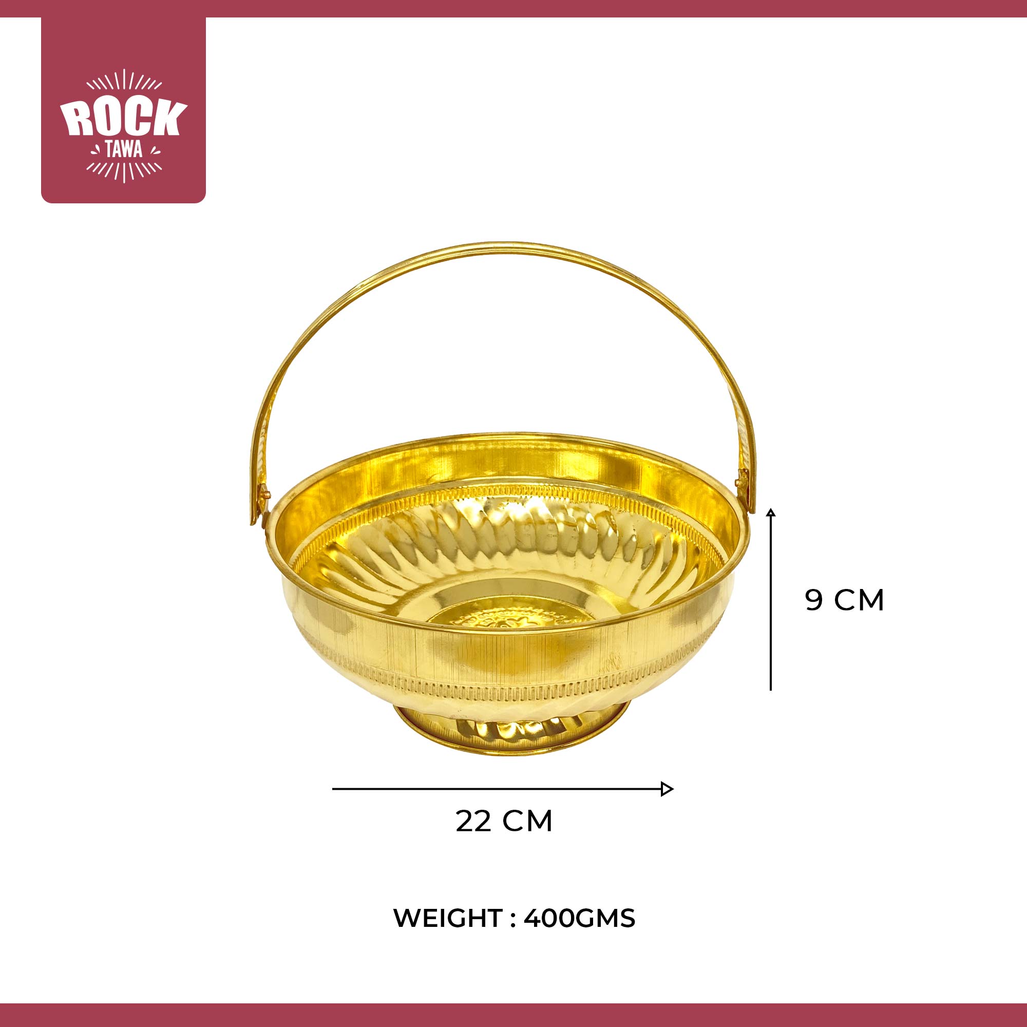 BRASS FLOWER URLI BOWL 8'6" INCHES BY ROCKTAWA