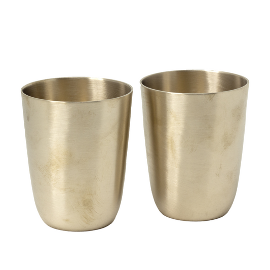 Hammered Brass Tumbler