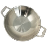 ROCK TAWA STAINLESS STEEL KADHAI/KADAI| 3-LAYER BODY,TOXIN-FREE,