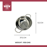 ROCK TAWA STAINLESS STEEL KADHAI/KADAI| 4000ML