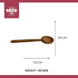 ROCK TAWA WOODEN ROUND SPOON SPATULA FOR COOKING (MANGO WOOD)